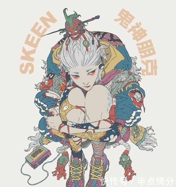 艺术作品|插画-朋克插画艺术作品