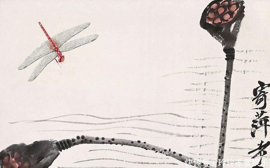 放大|齐白石画了一只蜻蜓, 卖出700万天价, 放大30倍后才发现绝妙之处