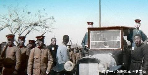 骑兵|晚清上色老照片 袁世凯坐轿出行、冯玉祥骑兵勇武！乞丐衣不遮体