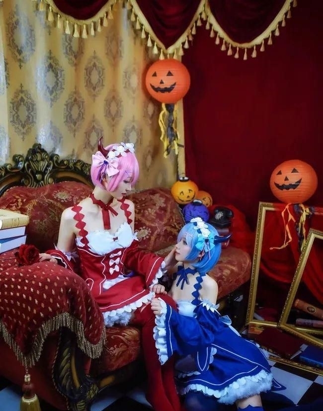 和蕾姆|cos：拉姆和蕾姆，谁是那只最可爱的小恶魔呢？