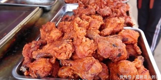 邻摊|大娘街边卖“炸鸡腿”,10元3个,供不应求,邻摊少吃为好!