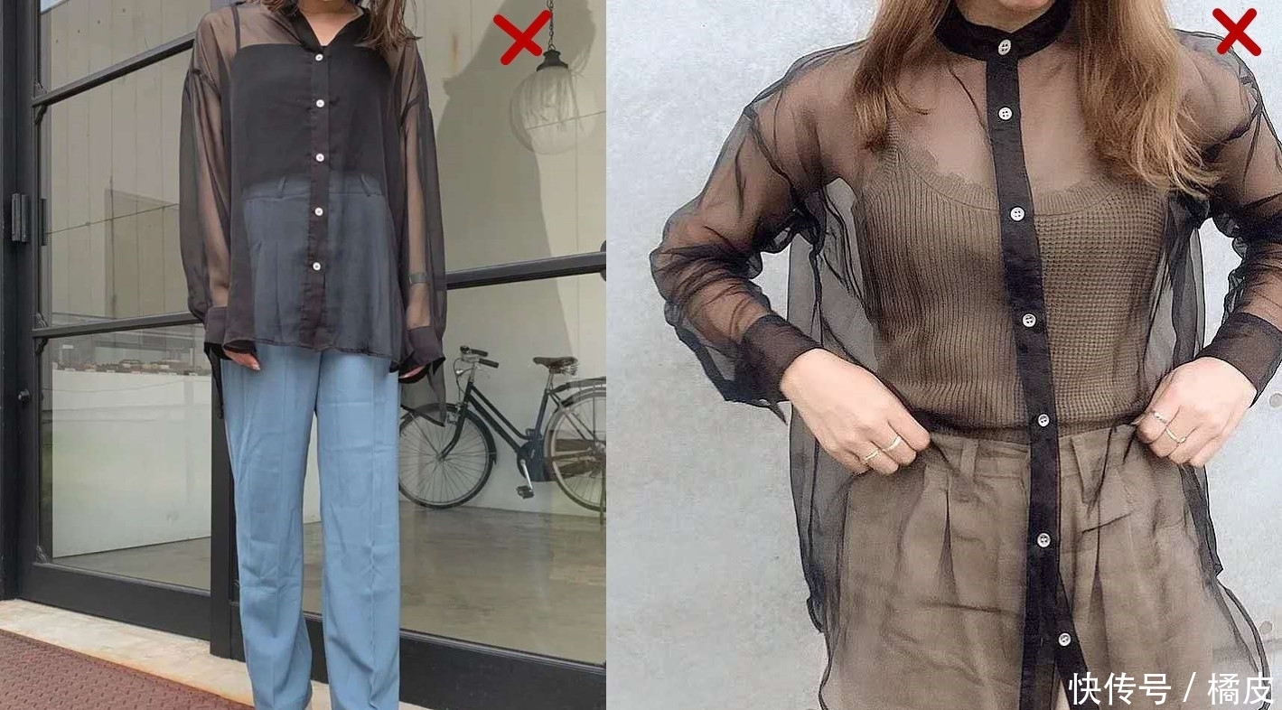 早秋|为什么日本女人都喜欢穿“透视衬衫”?夏末早秋的时髦,全靠它撑