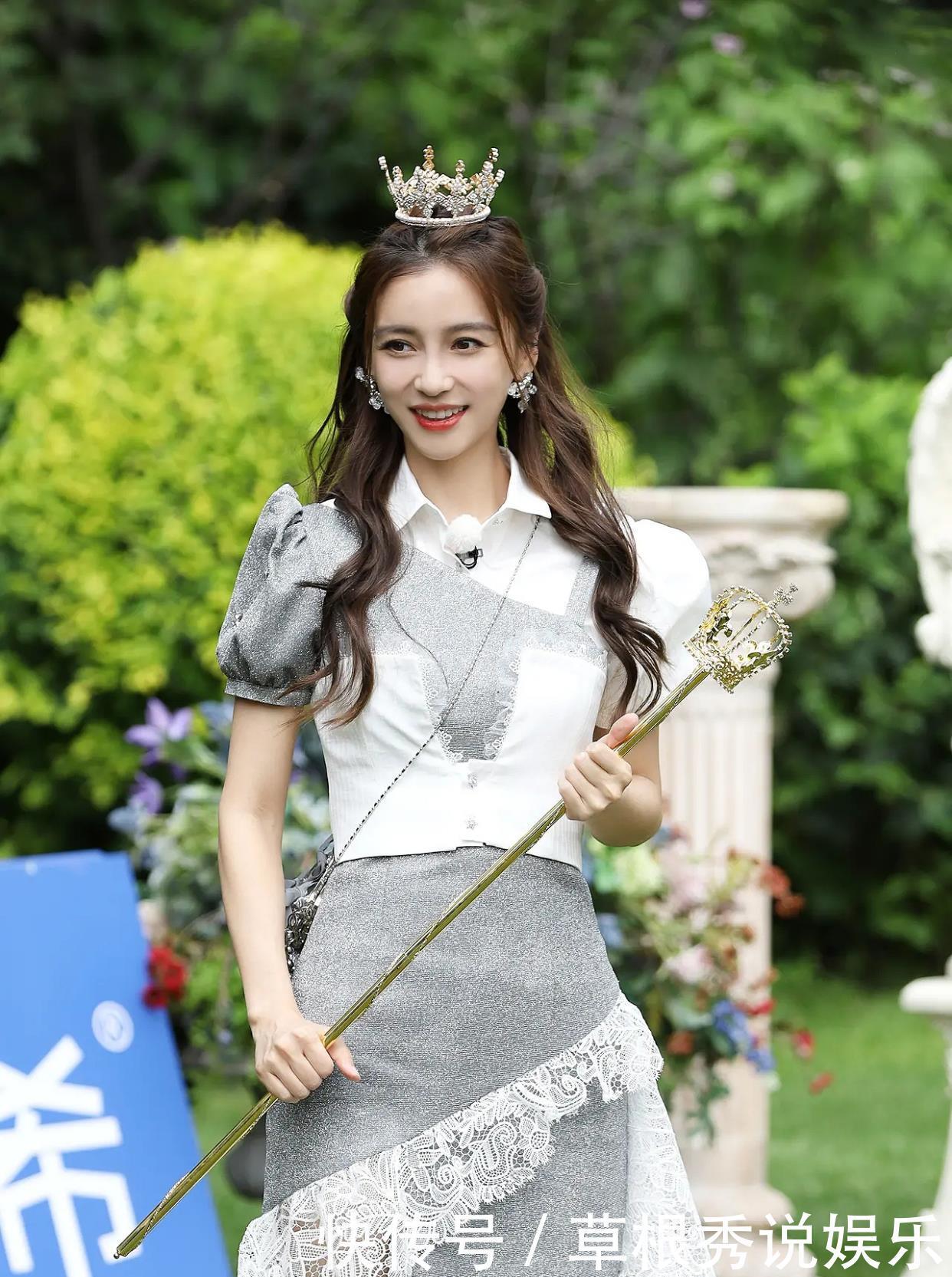 造型|《跑男》第十期“baby的最佳男生”美照来啦,杨颖凤冠造型美爆了