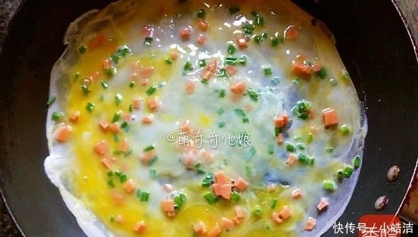 分钟|8分钟粗粮早餐饼,拌好面糊就能烙,吃过一次,天天想做,特简单