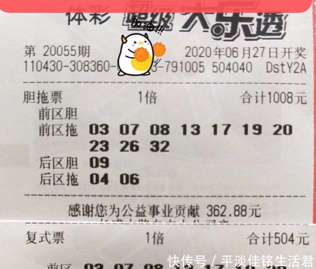 体彩|第20055期体彩超级大乐透，希望大家在理性购彩的路上越走越远