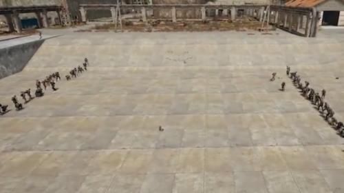 求生|绝地求生50把AUG和50把狗杂,分成两排对射,你觉得最后谁会赢