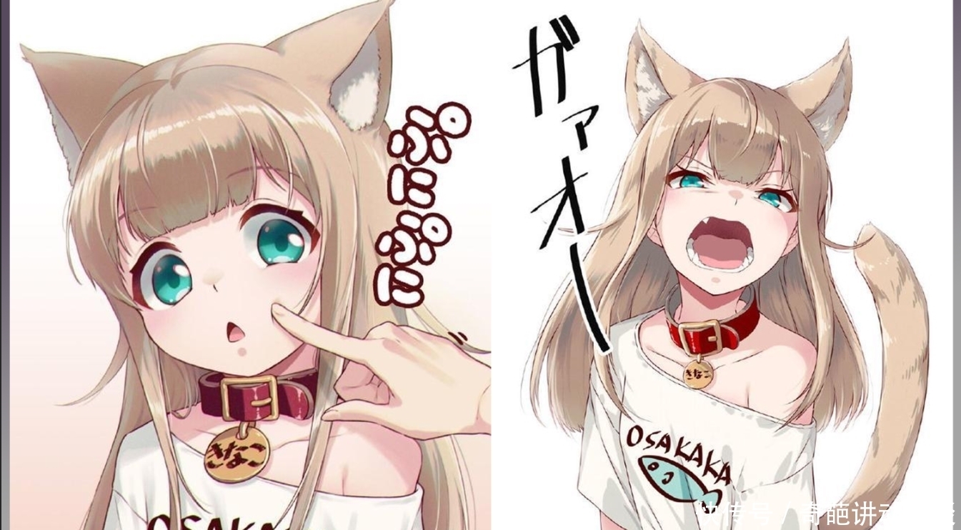 猫咪|想让猫咪变成人?变是不可能的,但画师可以将其画出来!