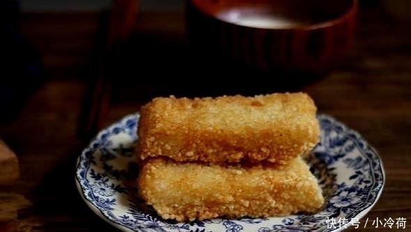 糯米饭|4步搞定糍饭糕,外脆里糯越吃越香,小时候的回忆