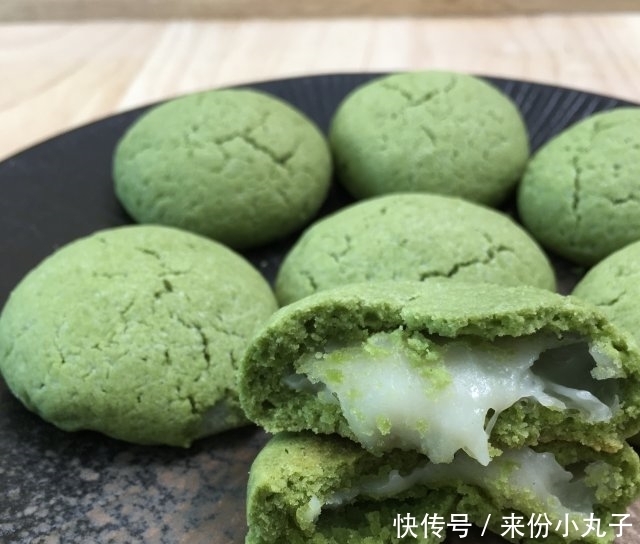 就行|抹茶夹心麻薯曲奇,快手又简单,香甜又软糯