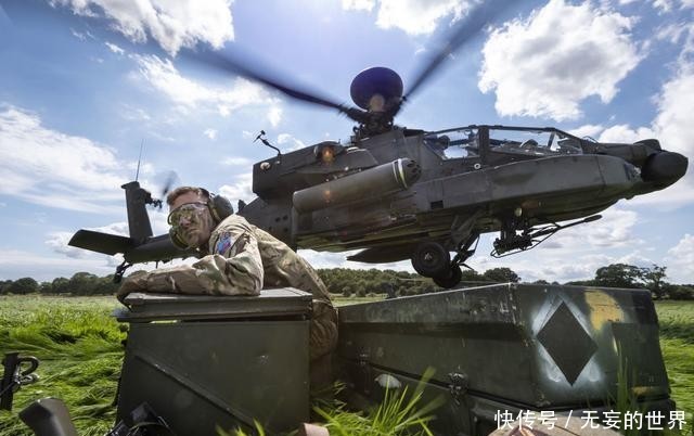  补充|英国陆航演练“热车补给”快速为阿帕奇补充油料弹药 引擎不停车