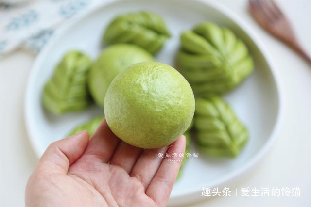菠菜叶子|自己蒸的菠菜馒头总是变色第1步做错了,难怪变黄还不柔软