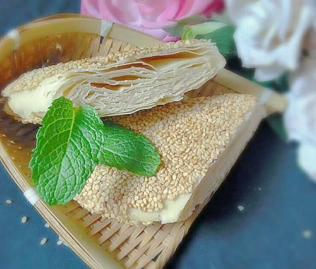 油酥|千层酥饼的做法,层层酥脆,香甜可口,都流口水了