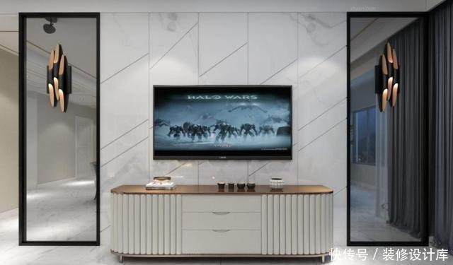 电视墙|电视墙别只会摆电视柜,如此装修,让家立马变得洋气又实用