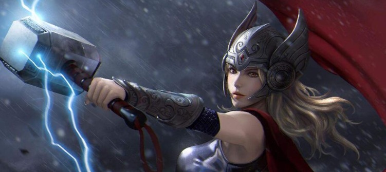 雷神|女神版《复联》你可曾见过？雷神美的不像话，灭霸也很可爱