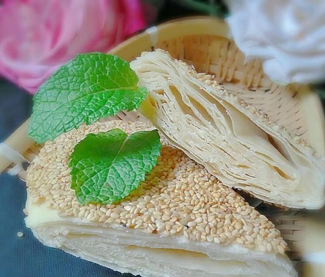 酥脆|千层酥饼的做法,层层酥脆,香甜可口,都流口水了