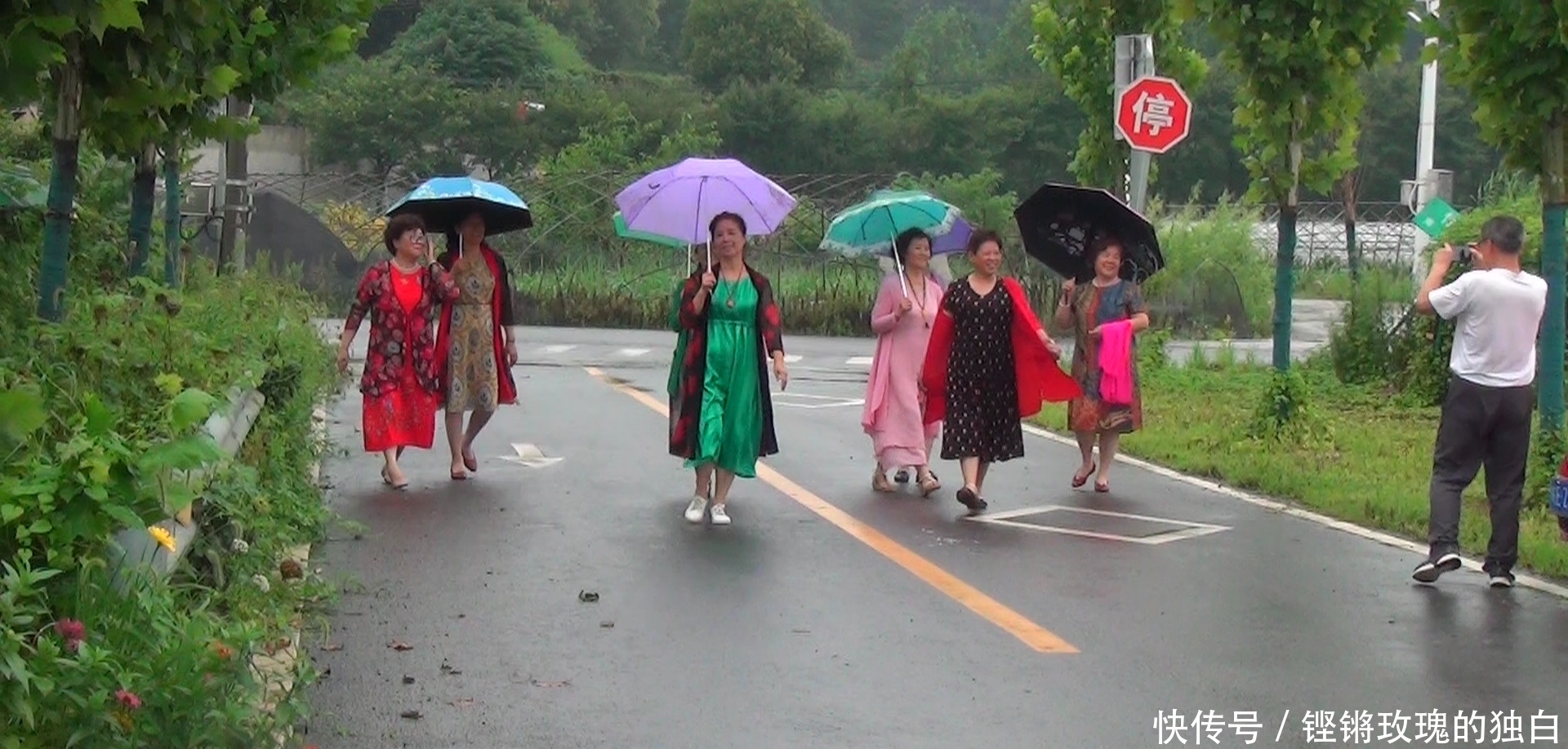 八中|马鞍山八中74届高中女生模特团:南京江宁竹庄生态园雨中走秀(音乐相册)