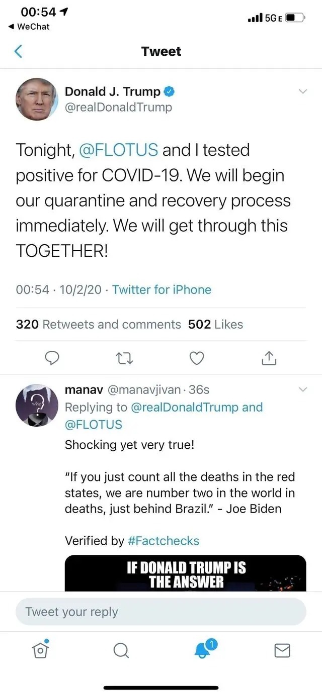 刚刚|刚刚,美国总统川普用这样的方式提醒我们带口罩的重要性