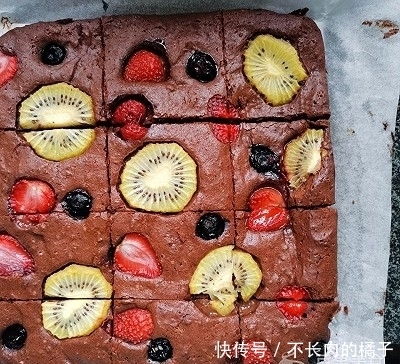 水果|水果巧克力蛋糕#一道菜表白豆果美食#