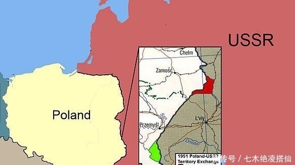 交换|1951年,苏联和波兰交换领土,双方换得了面积相等的土地