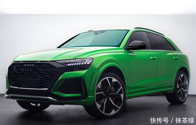 Q8|奥迪全新RS Q8改装版!4.0T+绿色金属涂装,光车漆就值3万块钱