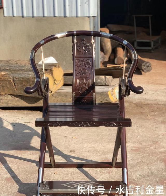 紫檀|印度小叶紫檀,头把交椅,明式家具收藏款!