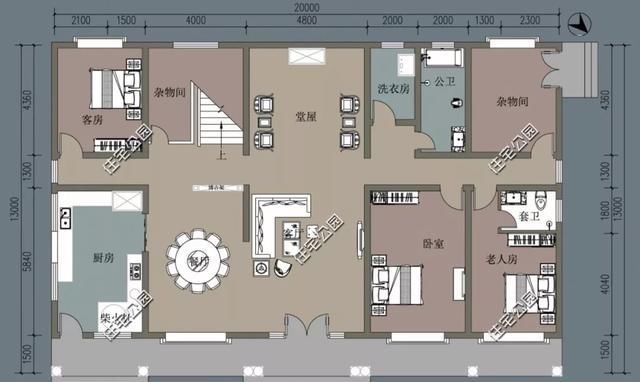 占地尺寸|农村没有堂屋的房子不是好房子,20套户型分享,总有一套看上眼
