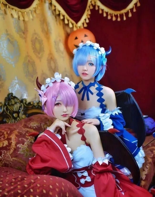 和蕾姆|cos：拉姆和蕾姆，谁是那只最可爱的小恶魔呢？