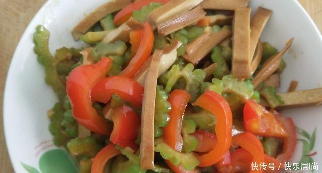 味道|香干炒苦瓜新方法简单易学，味道很好