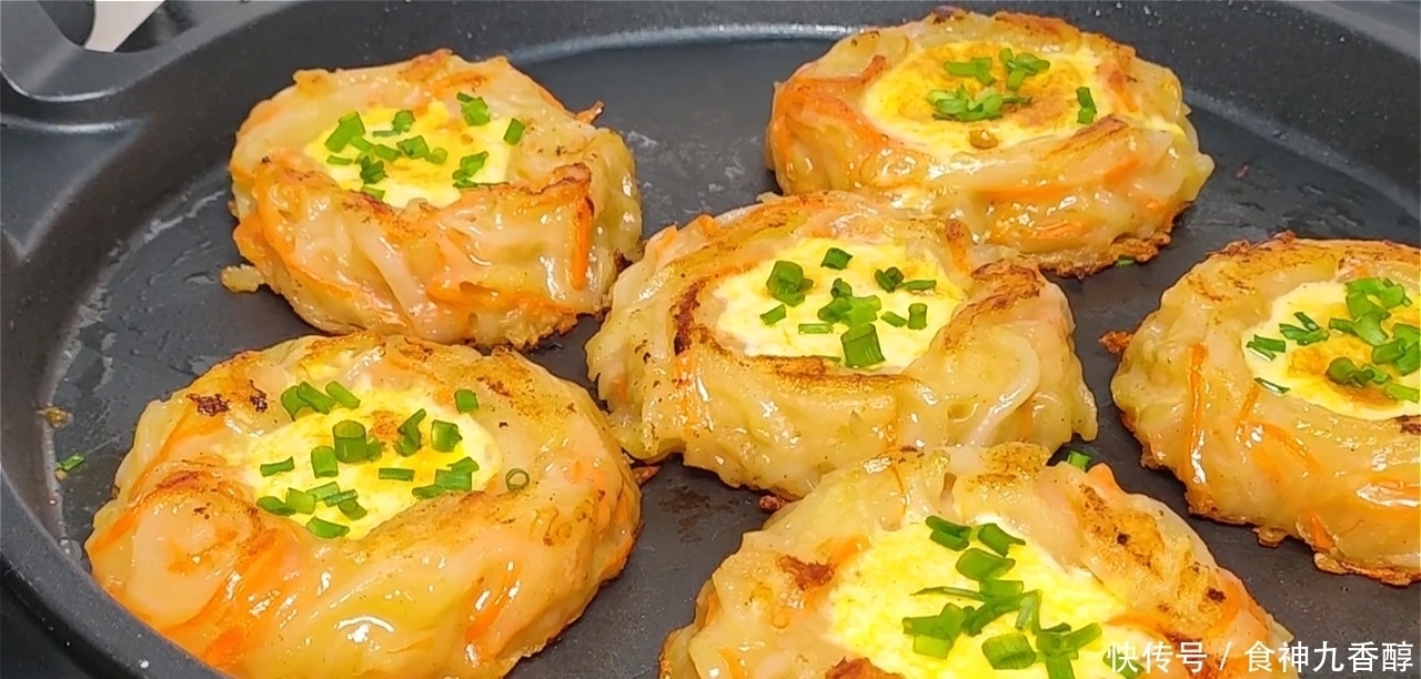 光盘|2个鸡蛋,5个土豆,创意早餐新吃法,上桌就光盘