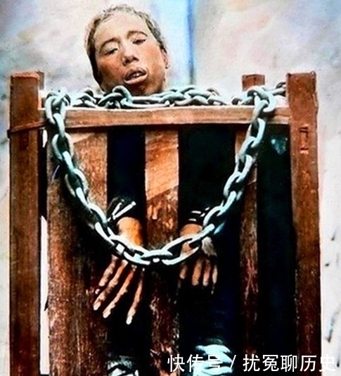 动弹|老照片直击五花八门的清末酷刑图3一点不能动弹，图5貌似不服，满脸狰狞