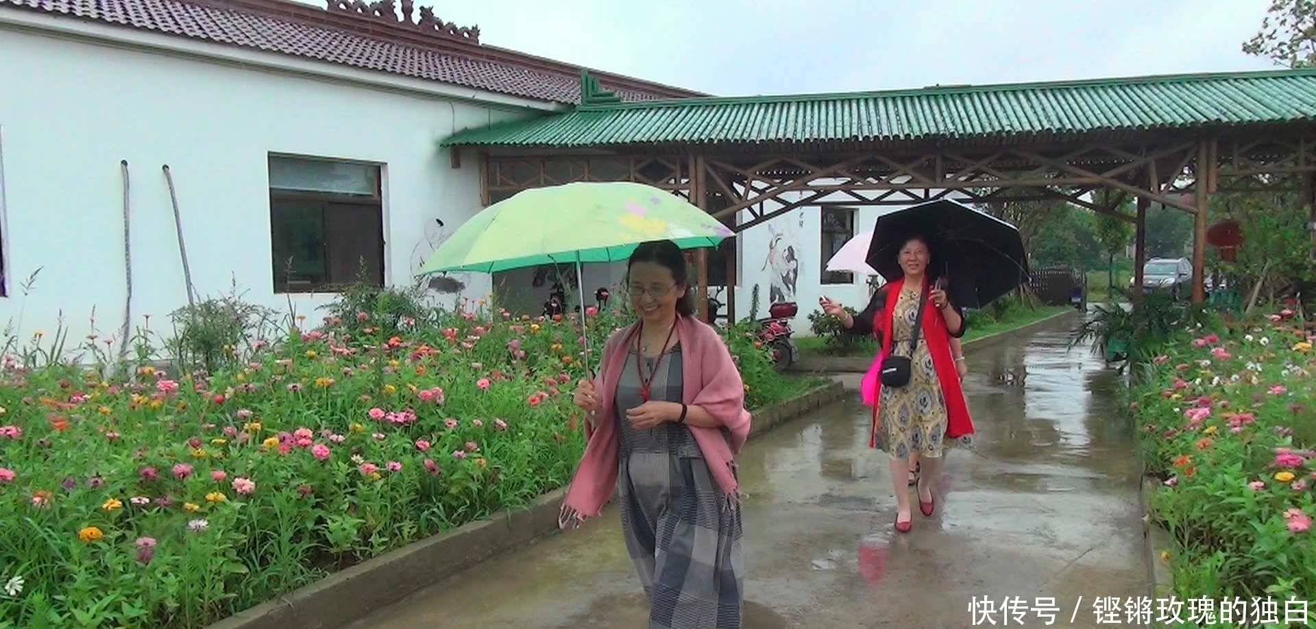 八中|马鞍山八中74届高中女生模特团:南京江宁竹庄生态园雨中走秀(音乐相册)