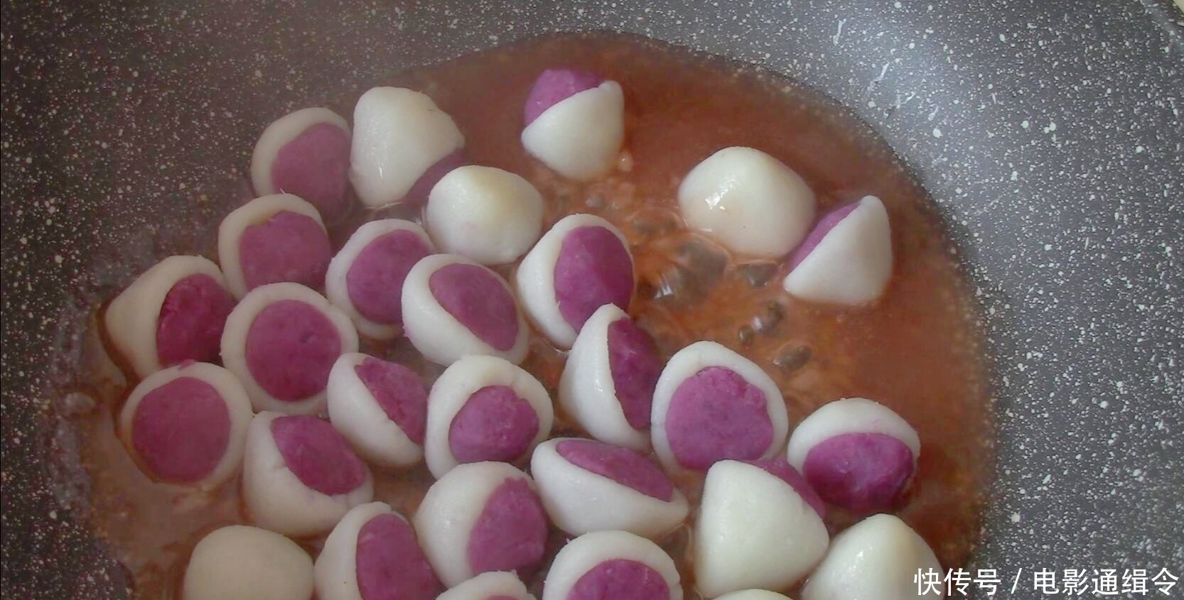 抢光|山药又出新吃法,加一个紫薯,不炒也不炸,酸甜软糯出锅就抢光