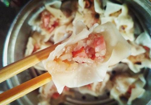 烧麦|糯米不光包粽子,加2元馄饨皮,比粽子好吃,孩子特喜欢