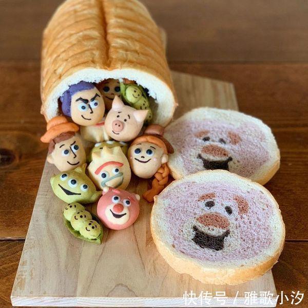 插画|日本妈妈为儿子做“插画面包”,包中有包,咬一口,里面还有惊喜