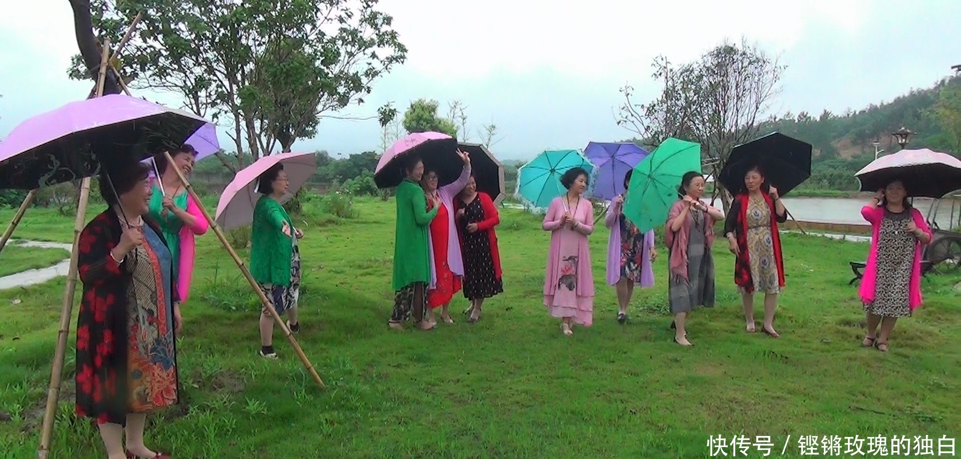 八中|马鞍山八中74届高中女生模特团:南京江宁竹庄生态园雨中走秀(音乐相册)