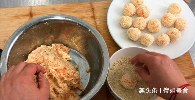  面包糠|炸豆腐丸子，有人加水有人直接炸都不对！教你正确做法，太香了