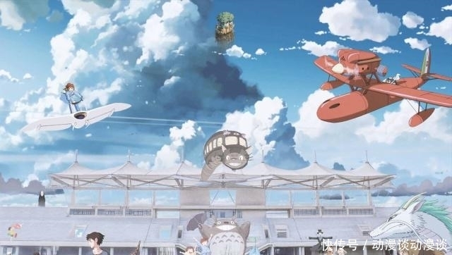 波妞|水彩画版的宫崎骏动画:白龙戴上无脸男面具,可爱的波妞请来一打