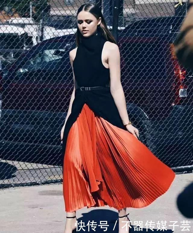 百褶半裙|长裙,恰似秋的温柔!