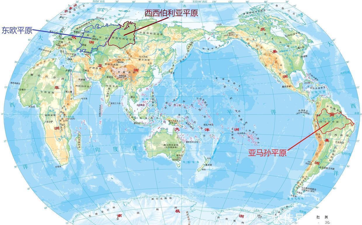 看起来|为什么在地图上看起来，东欧平原的“面积”比亚马孙平原更大？