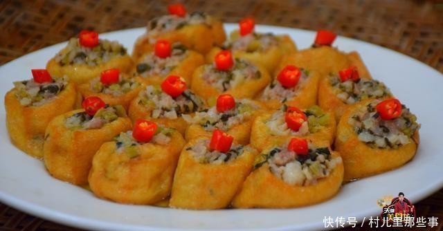  好吃|油豆腐里塞满肉，想不到这么好吃，出锅就抢光