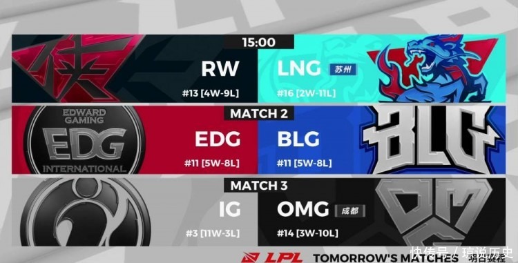  VG|LPL今日赛果：RNG击败DMO仍有机会前八 LGD击败VG升至第六