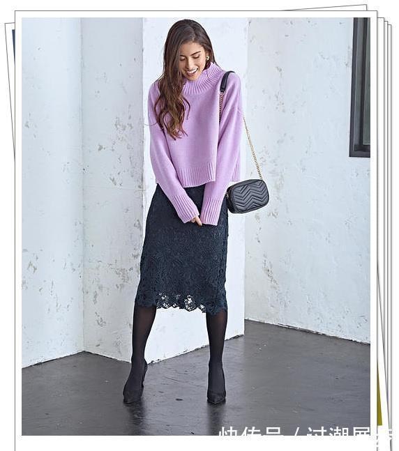 秋季|秋季蕾丝半身裙怎么搭?5种常用颜色30种流行搭配,穿出淑女风