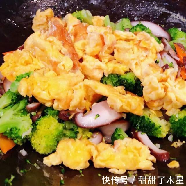 防癌抗癌|西兰花香菇炒蛋,色香味俱全的营养佳品