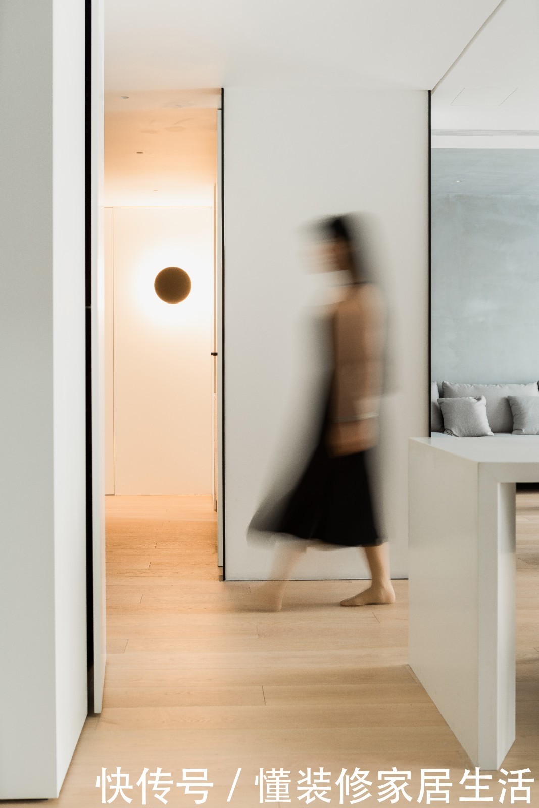 开放式|上海小姑娘的100㎡新家,全屋开放式布局,入户第一眼,就着迷了